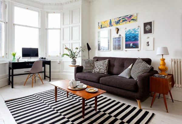 Monochrome apartment in Edinburgh