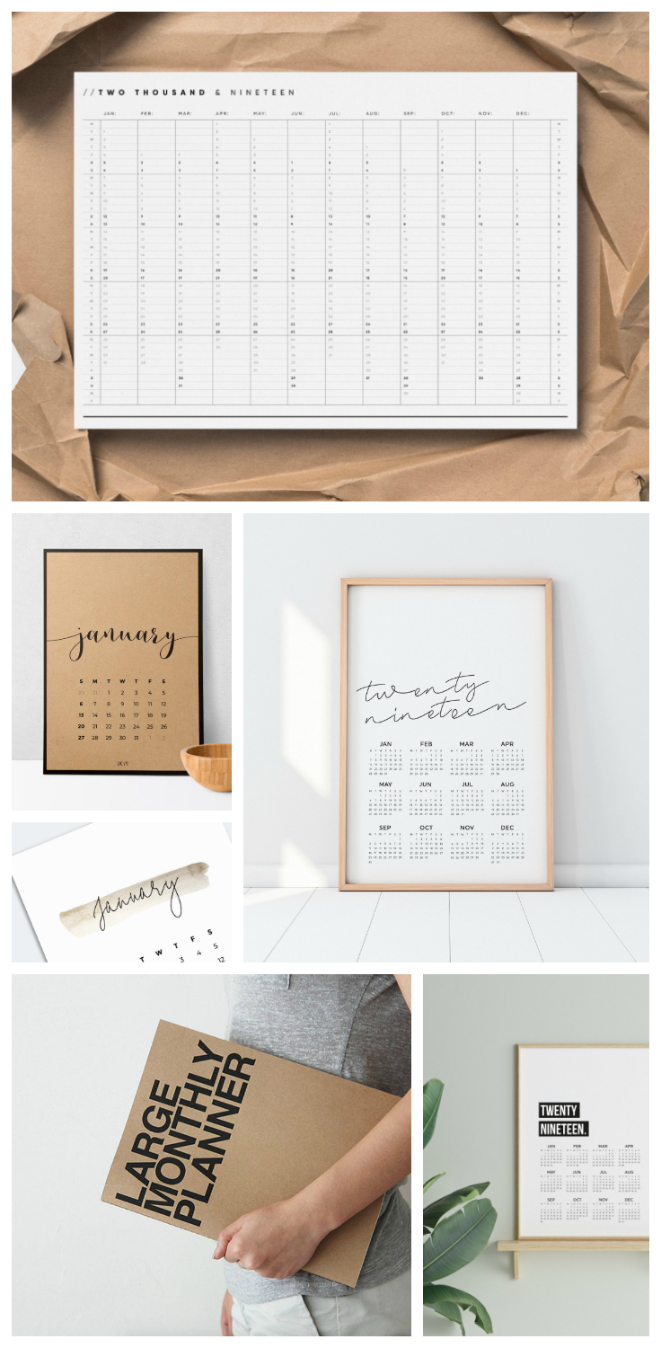 Kick start 2019 with a new printable calendar