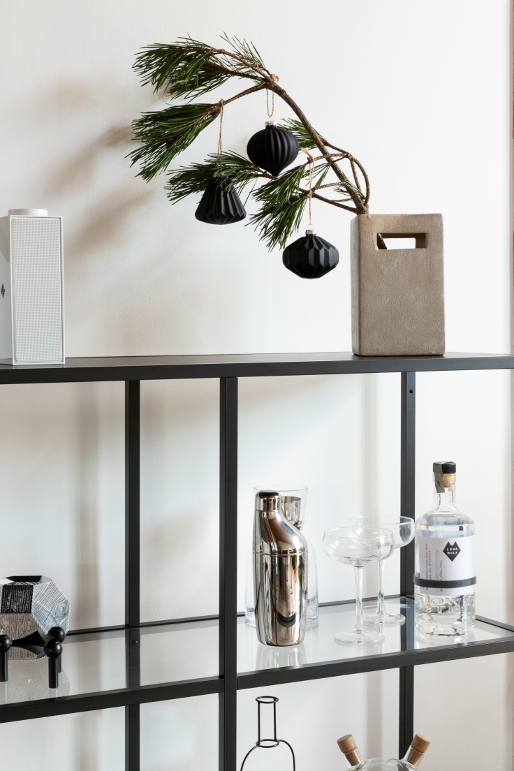 Minimal Christmas table setting with Cox & Cox