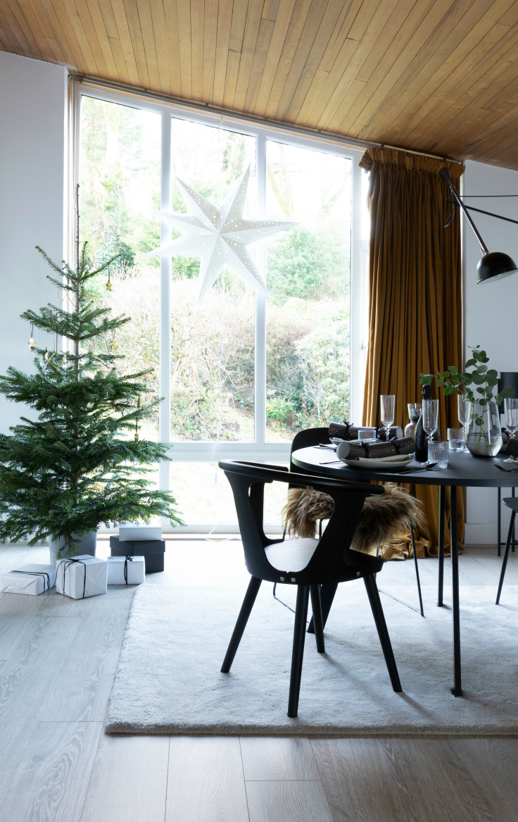 Minimal Christmas table setting with Cox & Cox