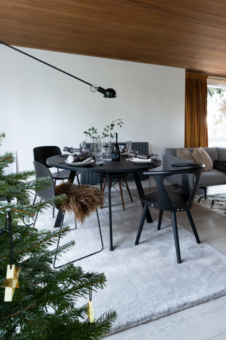 Minimal Christmas table setting with Cox & Cox