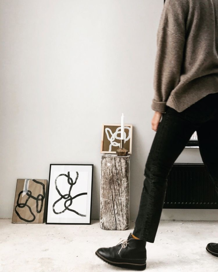 Bold minimal artwork by Kateche Studio
