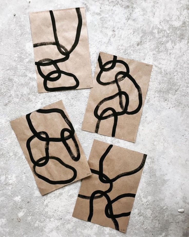 Bold minimal artwork by Kateche Studio