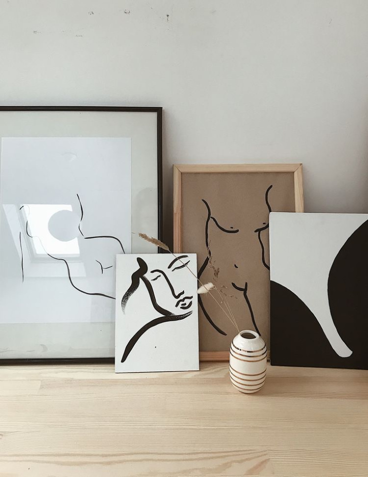 Bold minimal artwork by Kateche Studio