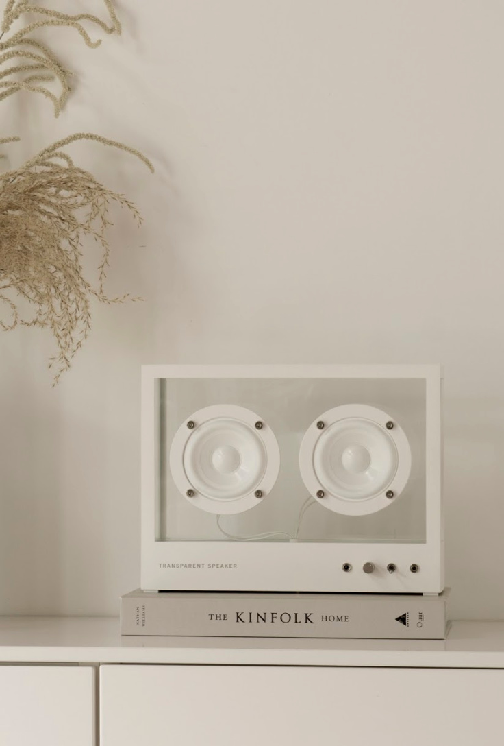 The story behind the minimal Transparent Speaker