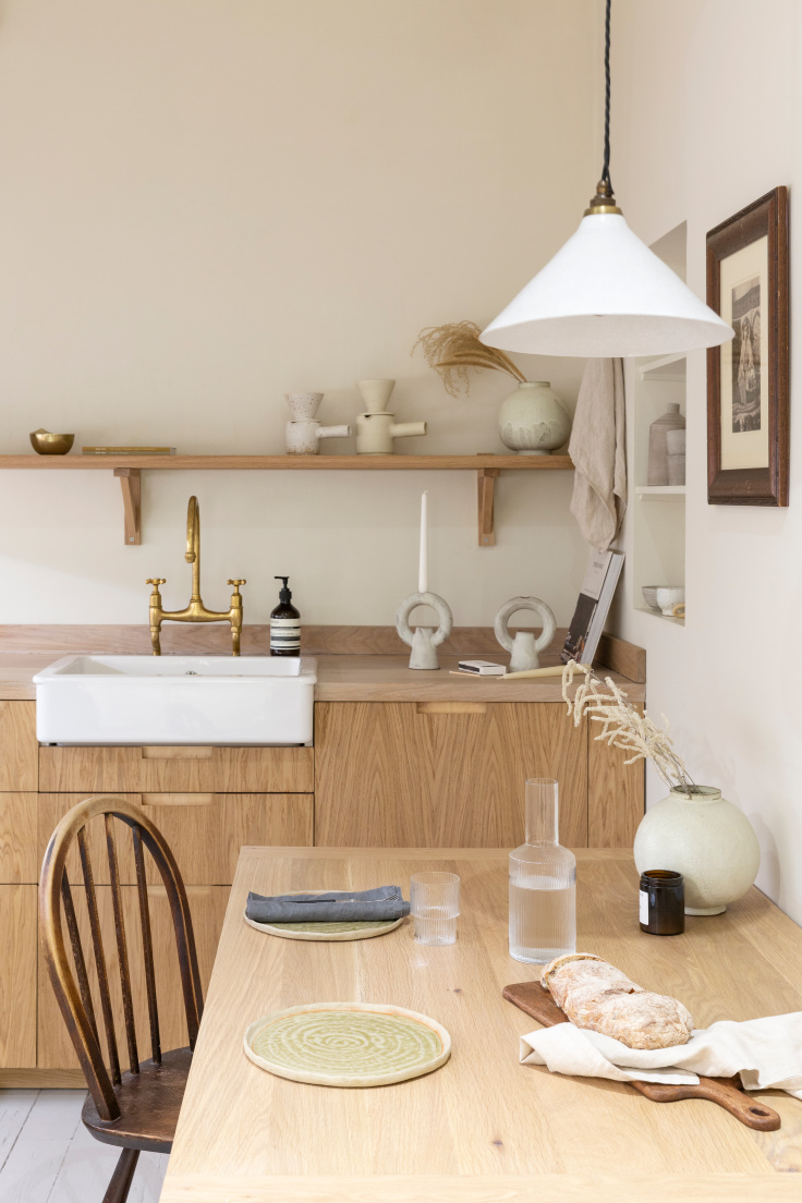 Kitchen styling for Custom Fronts with Studio Brae ceramics