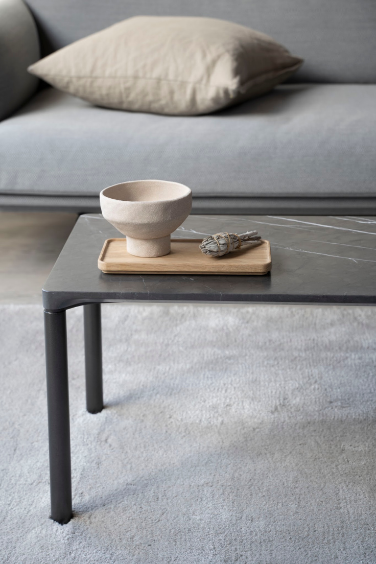 MINIMAL PILOTI STONE TABLES BY FREDERICIA