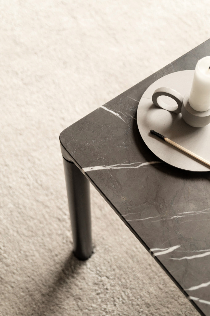 MINIMAL PILOTI STONE TABLES BY