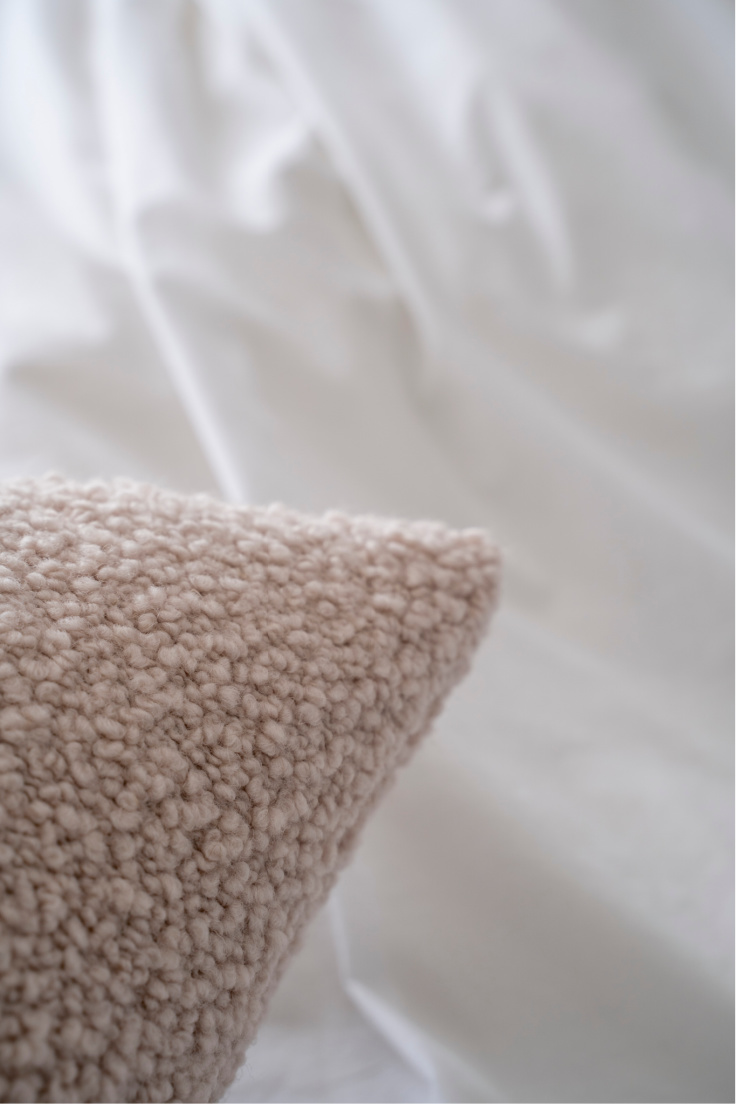 boucle fabric detail