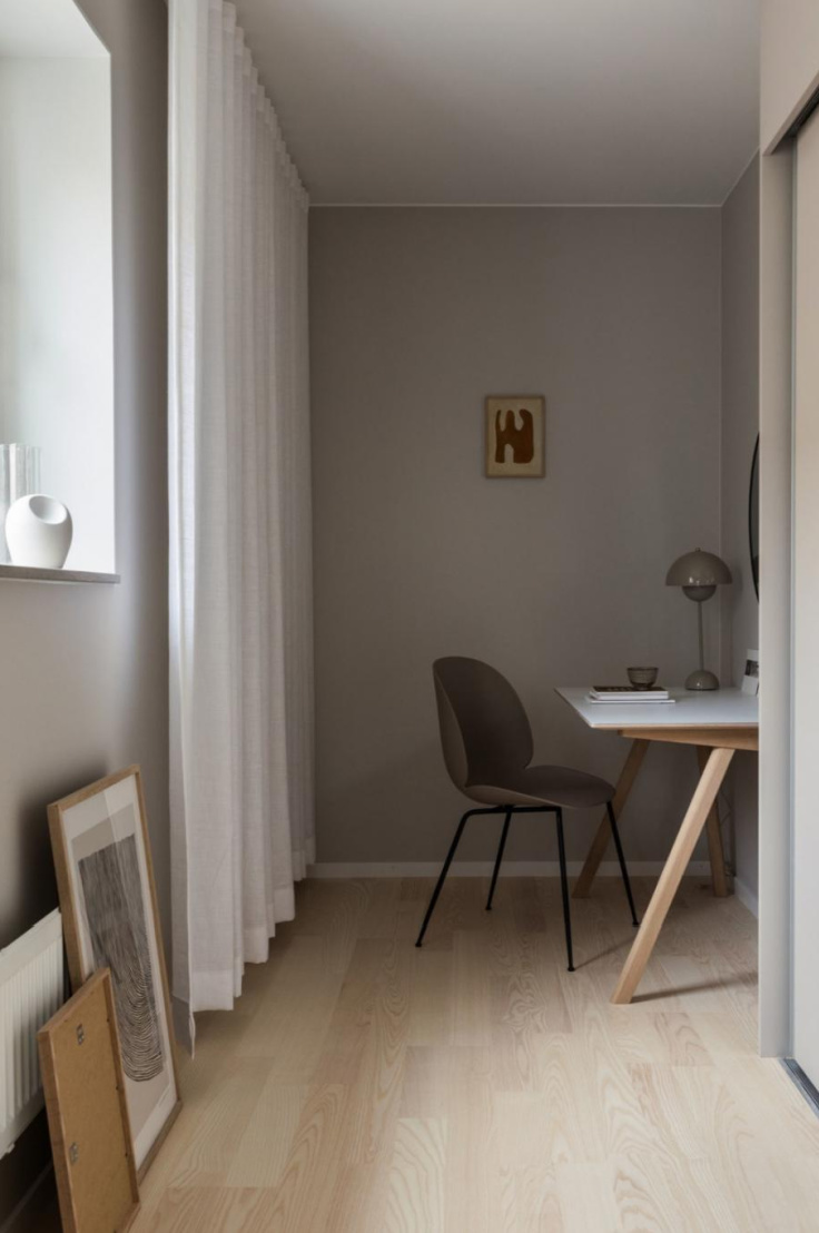 Stockholm apartment with space for home working. 
