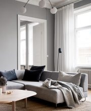 A Period Home with Grey Living Room and a Cosy Corner Sofa