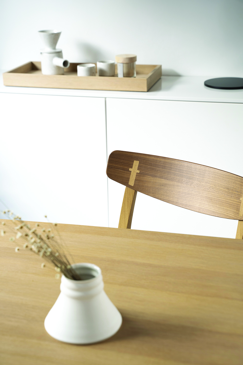 close up of Carl Hansen Carl Hansen CH23 chair