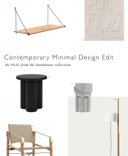 Contemporary Minimal Design Edit from The Bombinate Collection Minimal Nordic Design